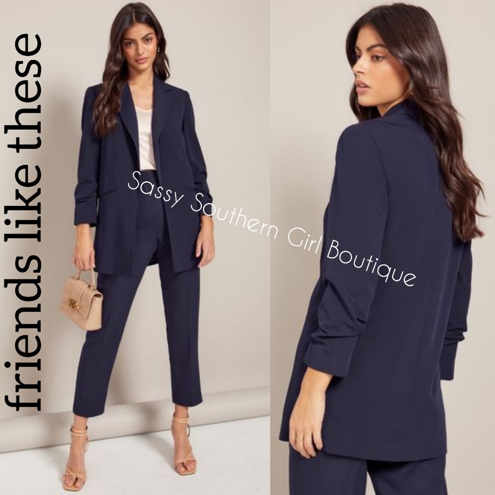 🆕⭐ friends like these navy blue blazer
